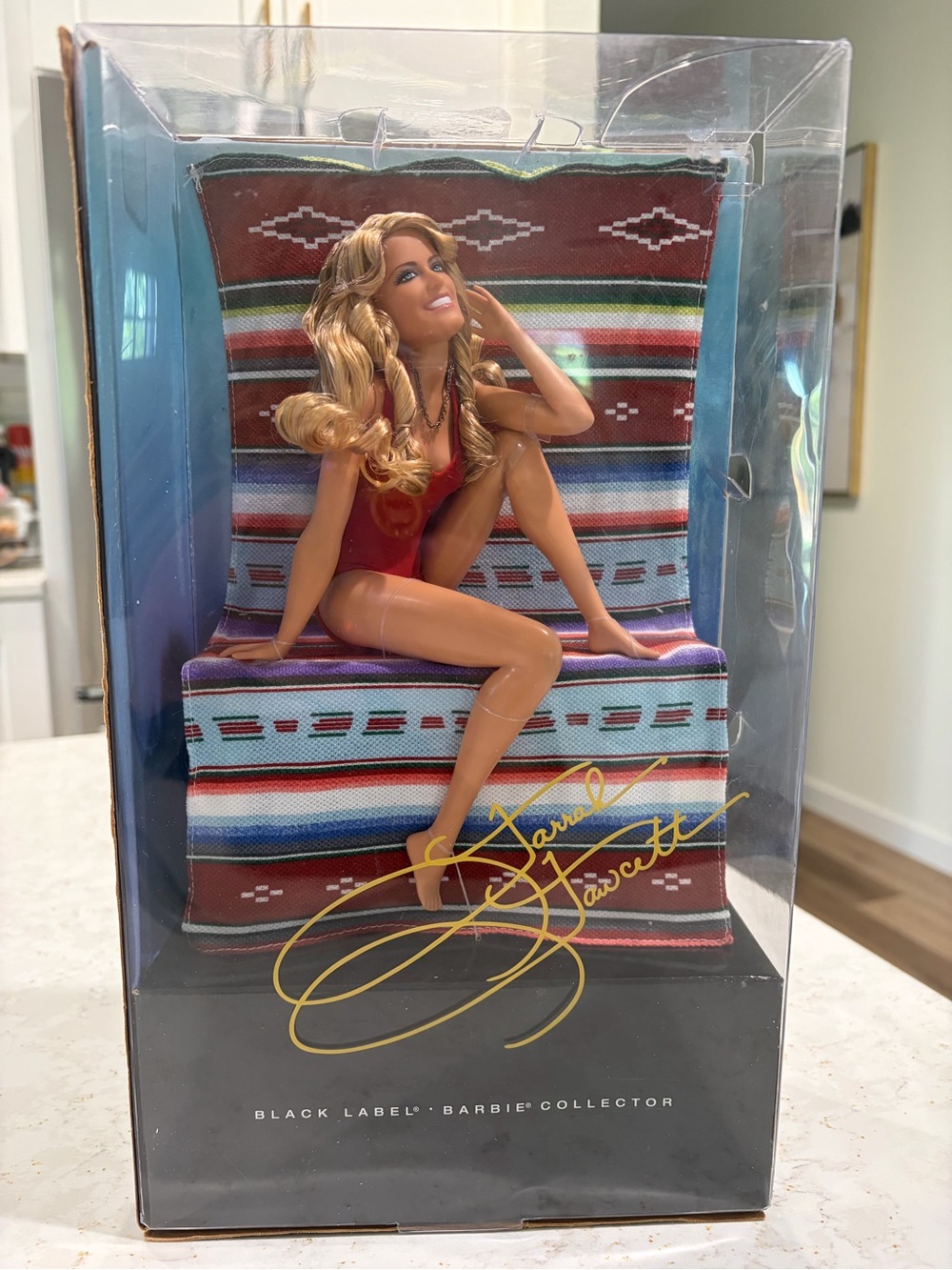 Barbie Collector Farrah Fawcett
Black Label Doll 2010 Red Swimsuit
Poster New
